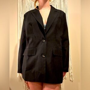 Fashion nova oversized blazer black